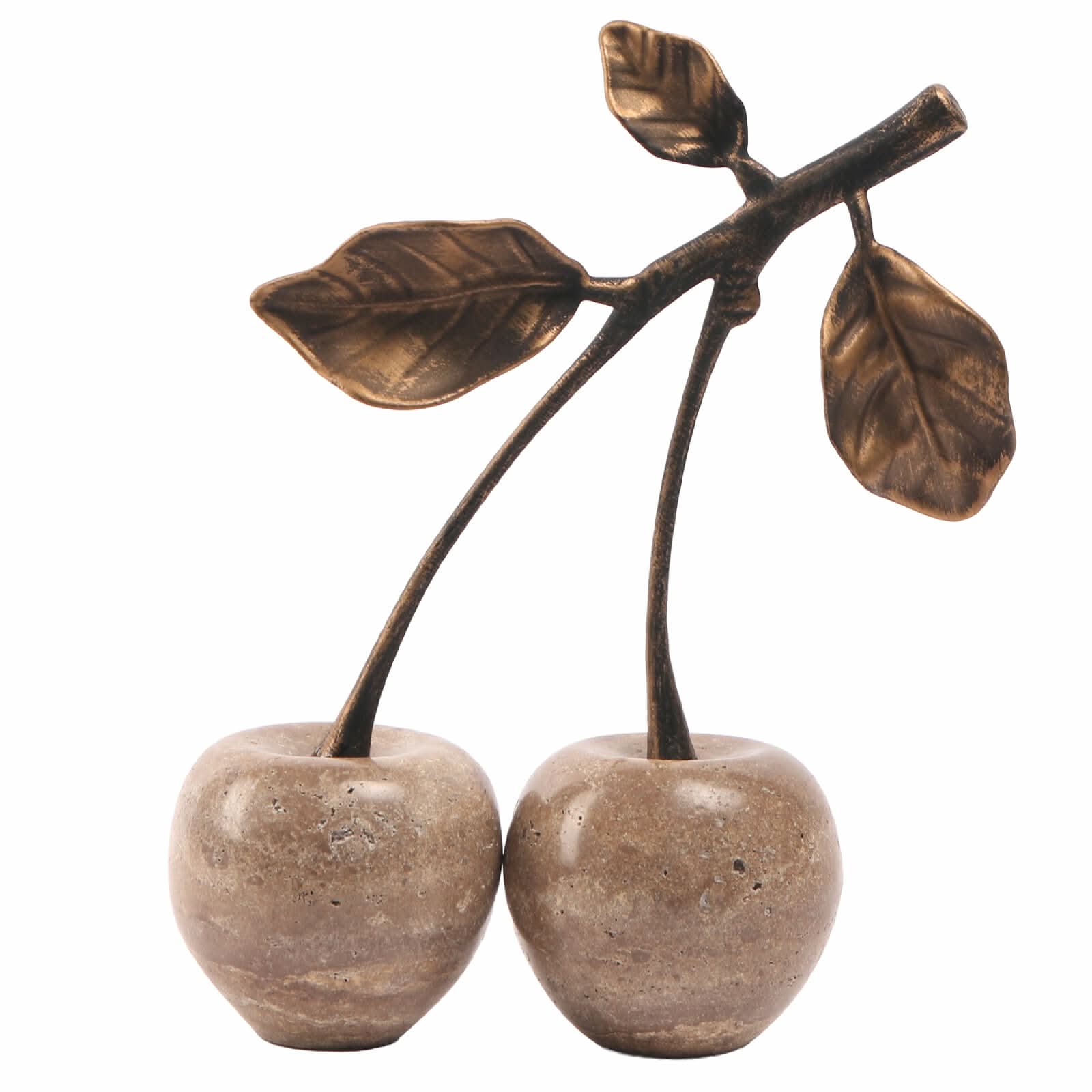 Keiichi Cherry Ornament in Grey Marble   Nicholas John Interiors