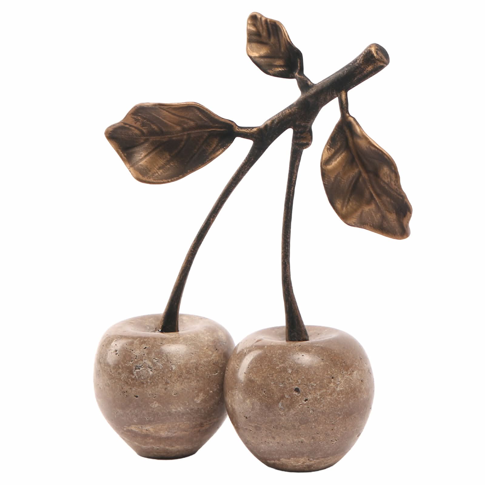 Keiichi Cherry Ornament in Grey Marble   Nicholas John Interiors