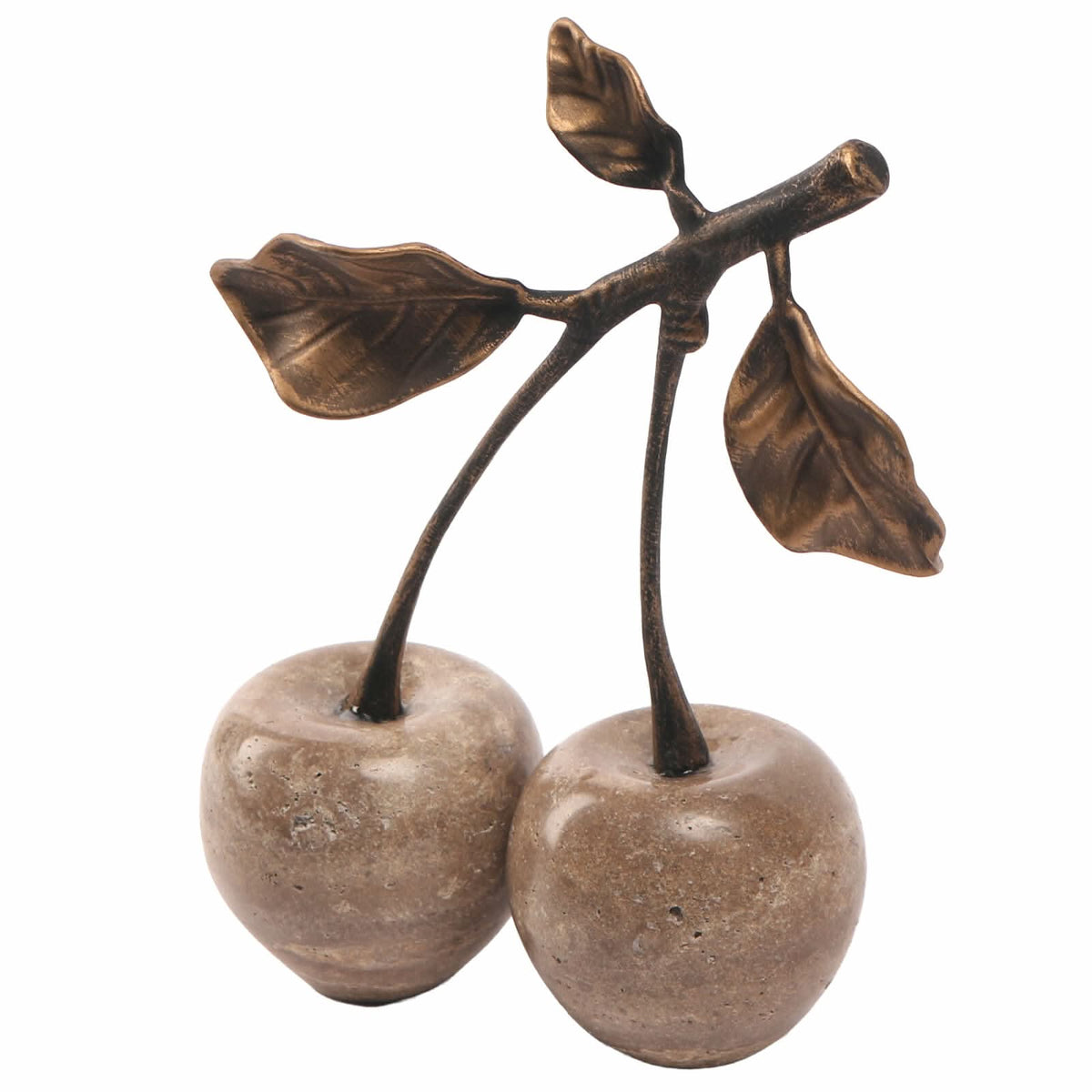 Keiichi Cherry Ornament in Grey Marble   Nicholas John Interiors