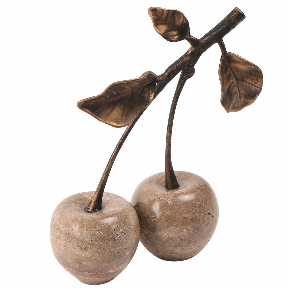 Keiichi Cherry Ornament in Grey Marble   Nicholas John Interiors