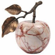 Keiichi Apple Ornament in Bulgari Red Marble   Nicholas John Interiors
