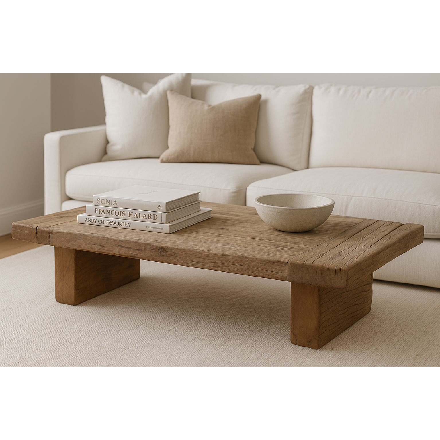 Keiichi Reclaimed Oak Coffee Table   Nicholas John Interiors
