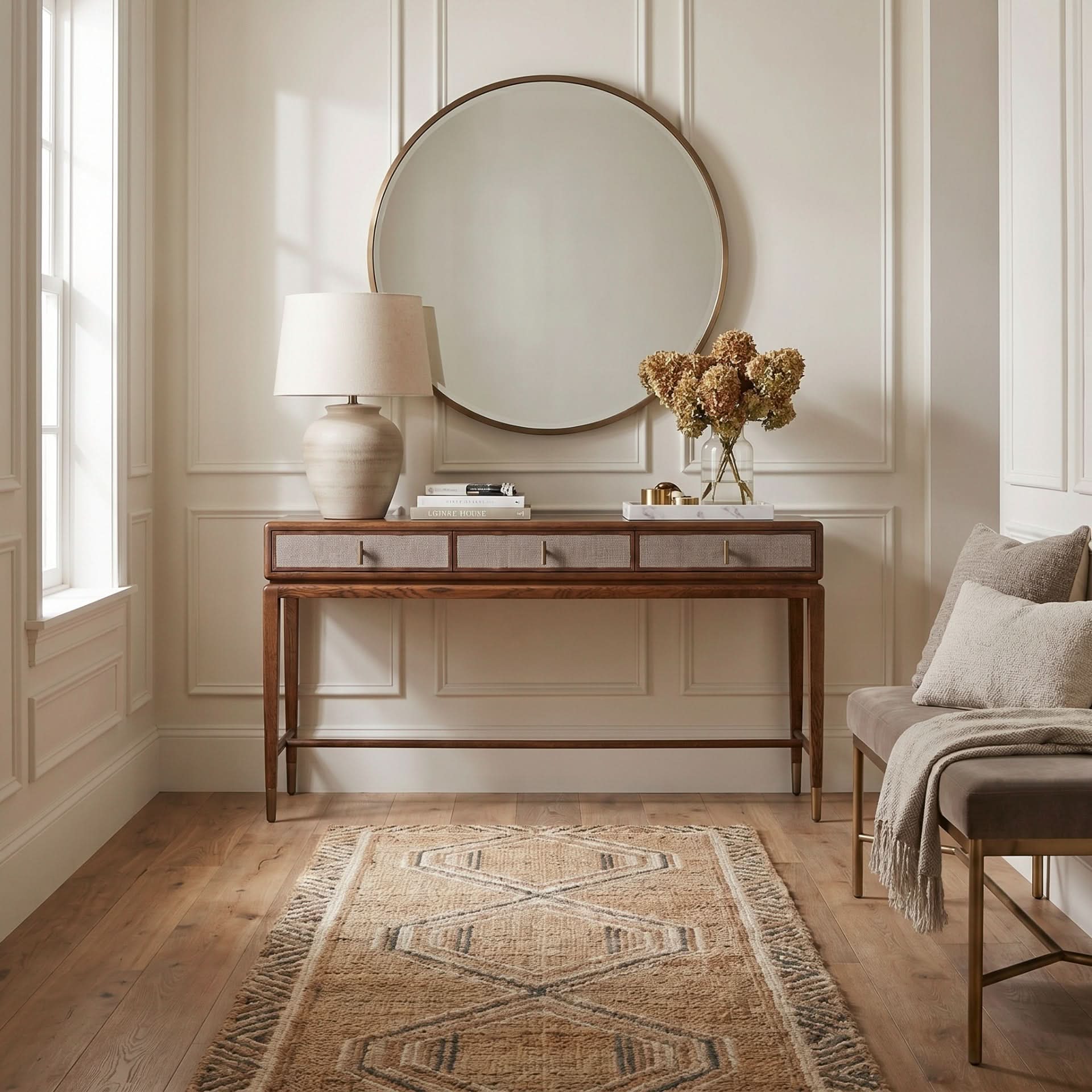 Keiichi Birdlip Console Table - Large   Nicholas John Interiors