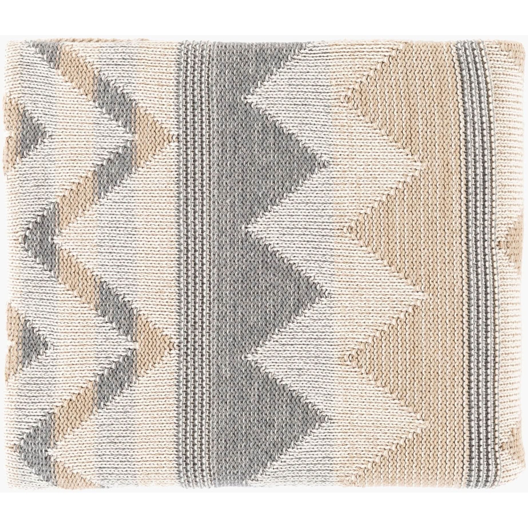 Keiichi Adara Knitted Throw 152 x 127 cm   Nicholas John Interiors