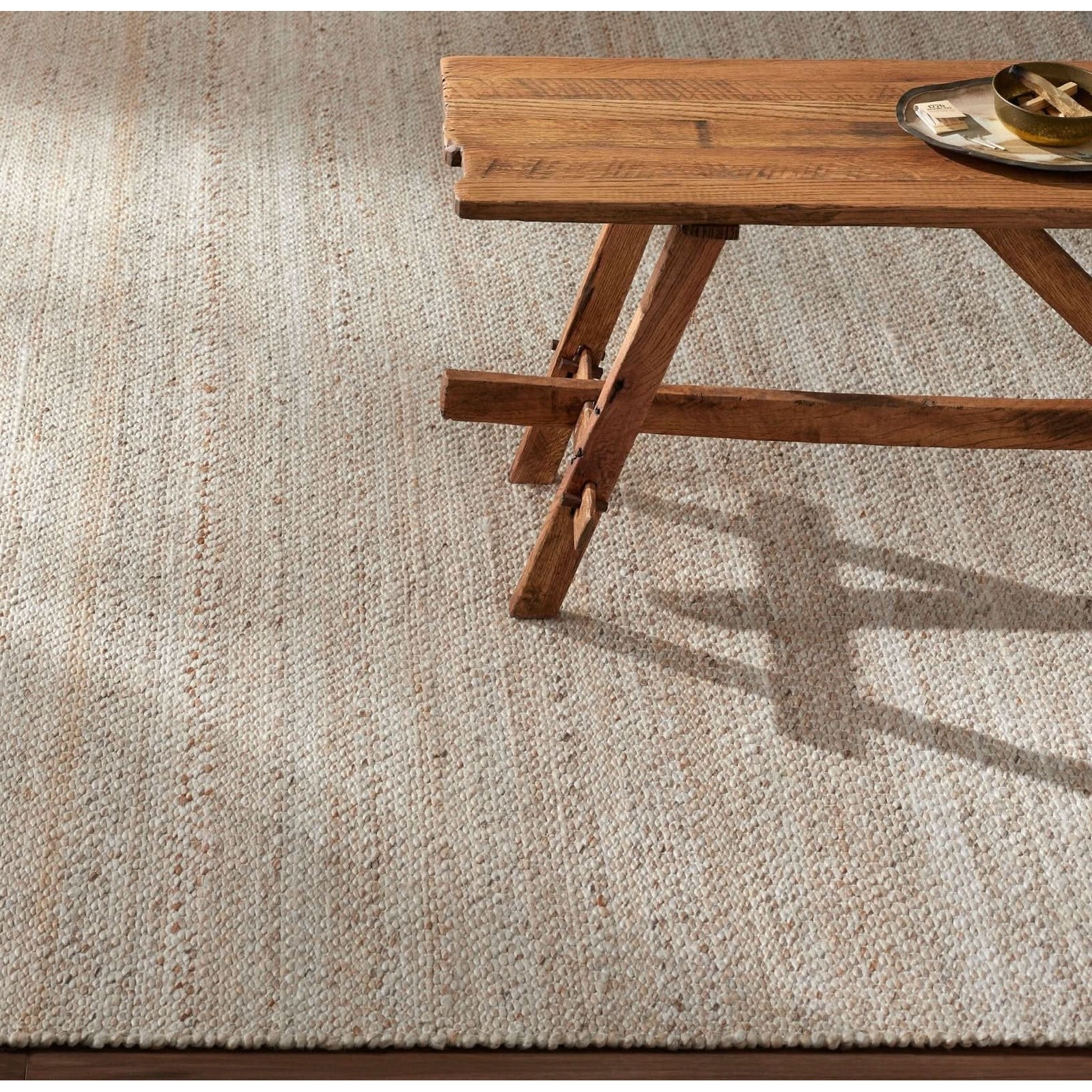 Keiichi Abby Hand Woven Rug in Neutral - 366 x 274 cm   Nicholas John Interiors