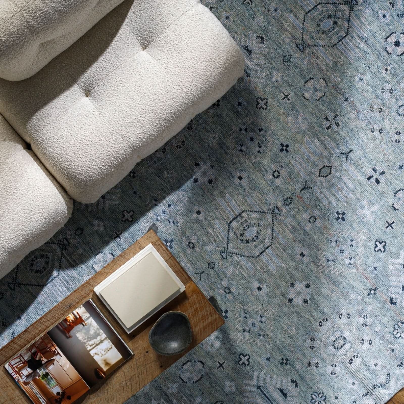 Keiichi Almeria Hand Knotted Rug - 305 x 244 cm   Nicholas John Interiors