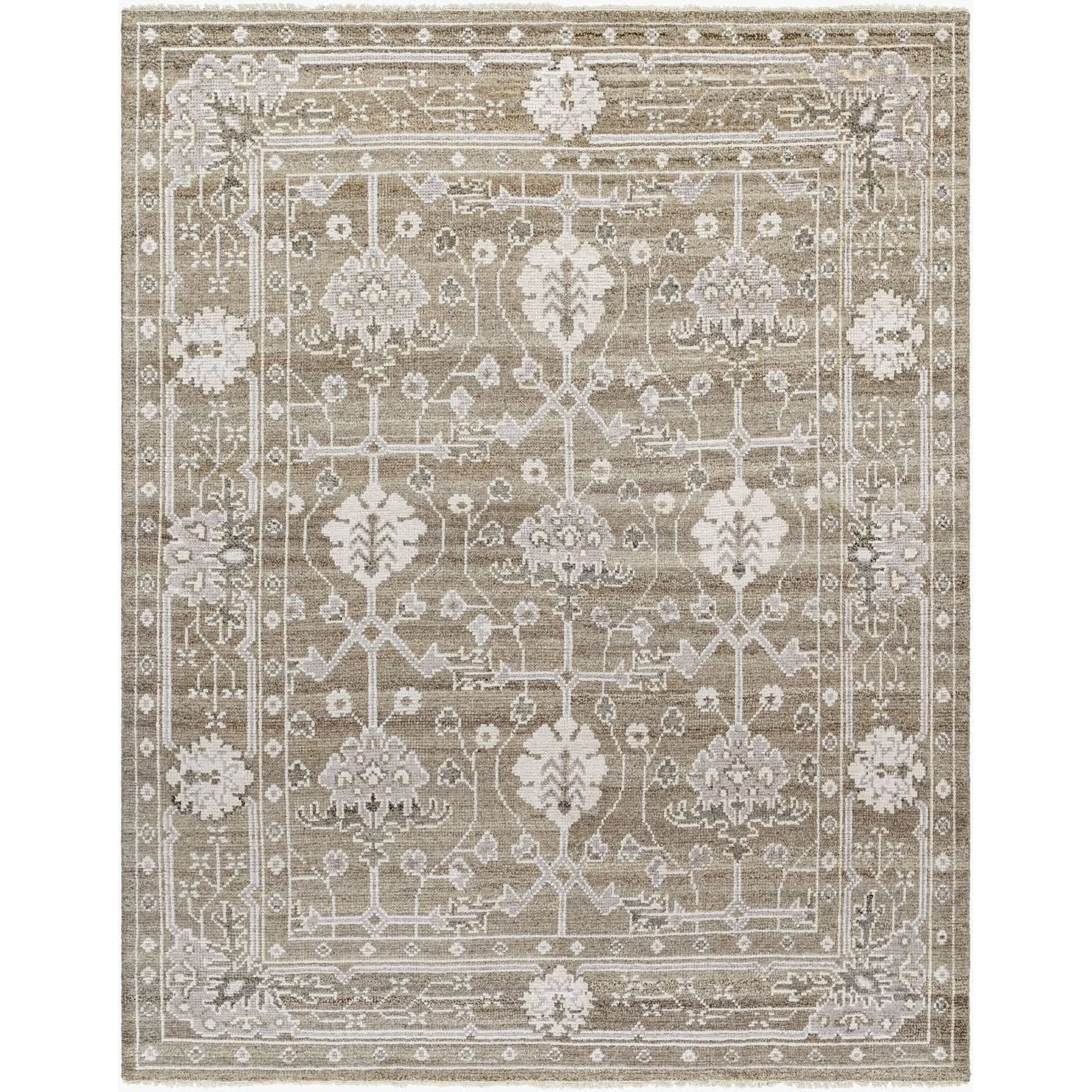 Keiichi Almeria Hand Knotted Neutral Rug - 274 x 183 cm   Nicholas John Interiors