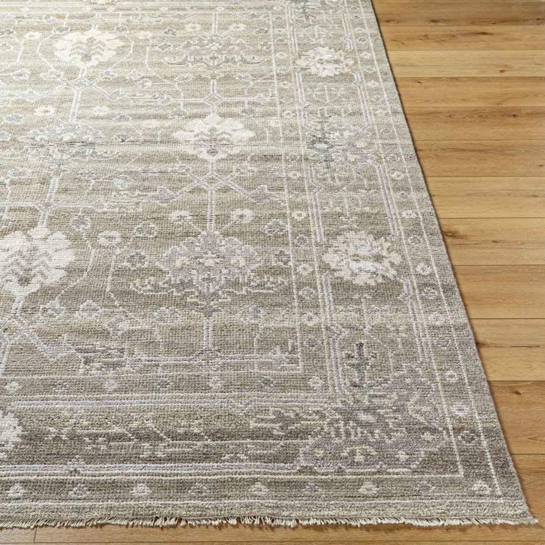 Keiichi Almeria Hand Knotted Neutral Rug - 305 x 244 cm   Nicholas John Interiors