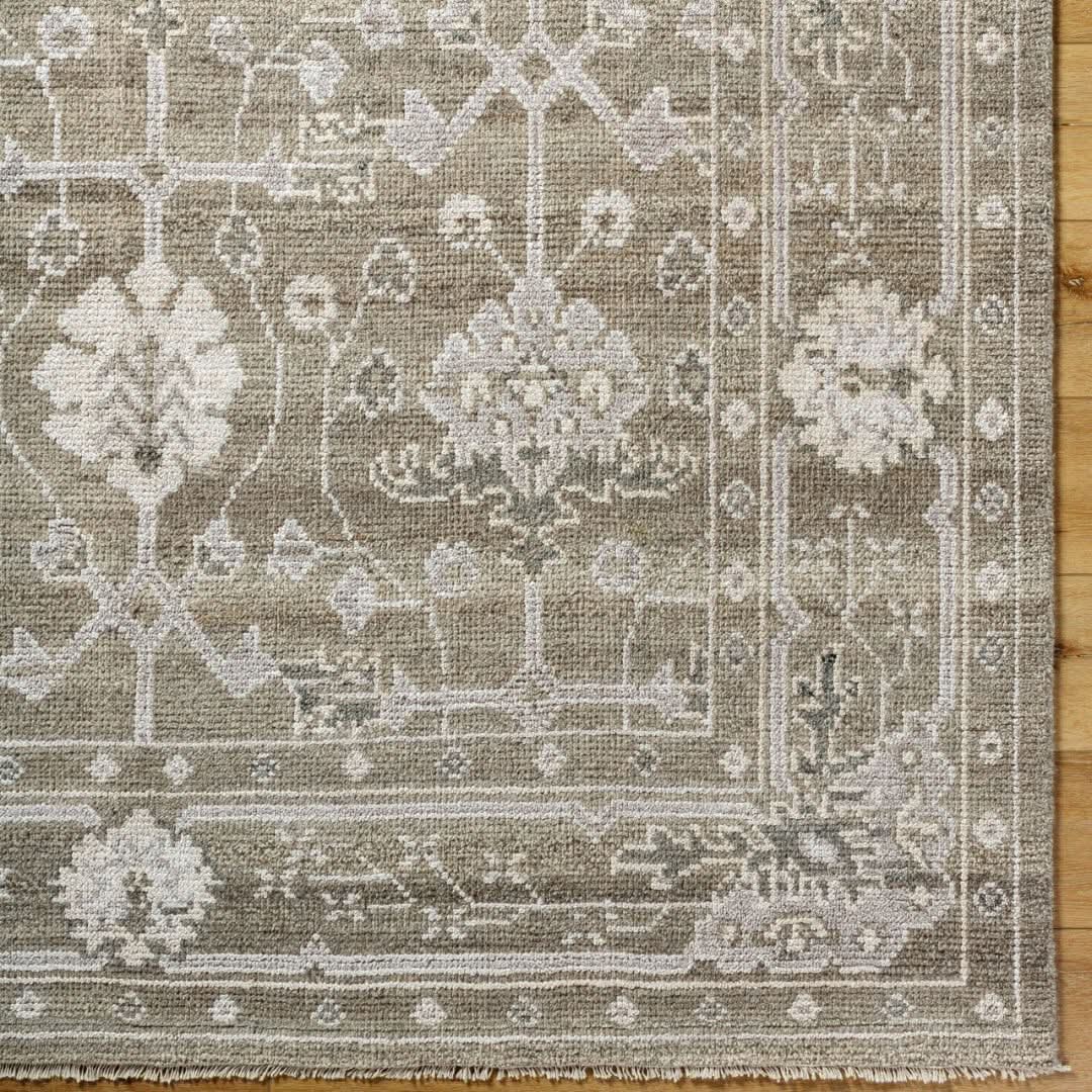 Keiichi Almeria Hand Knotted Neutral Rug - 305 x 244 cm   Nicholas John Interiors