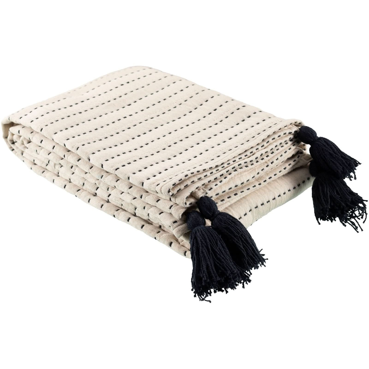 Keiichi Kapri Woven Throw 152 x 127 cm   Nicholas John Interiors