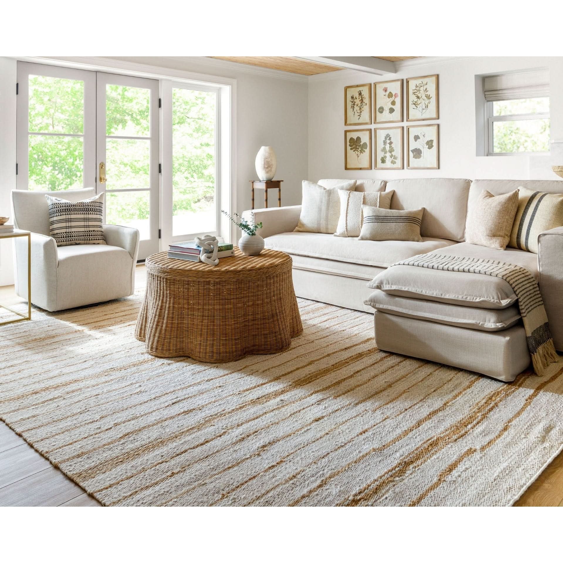 Keiichi Mindy Woven Cushion - 51 x 51 cm   Nicholas John Interiors