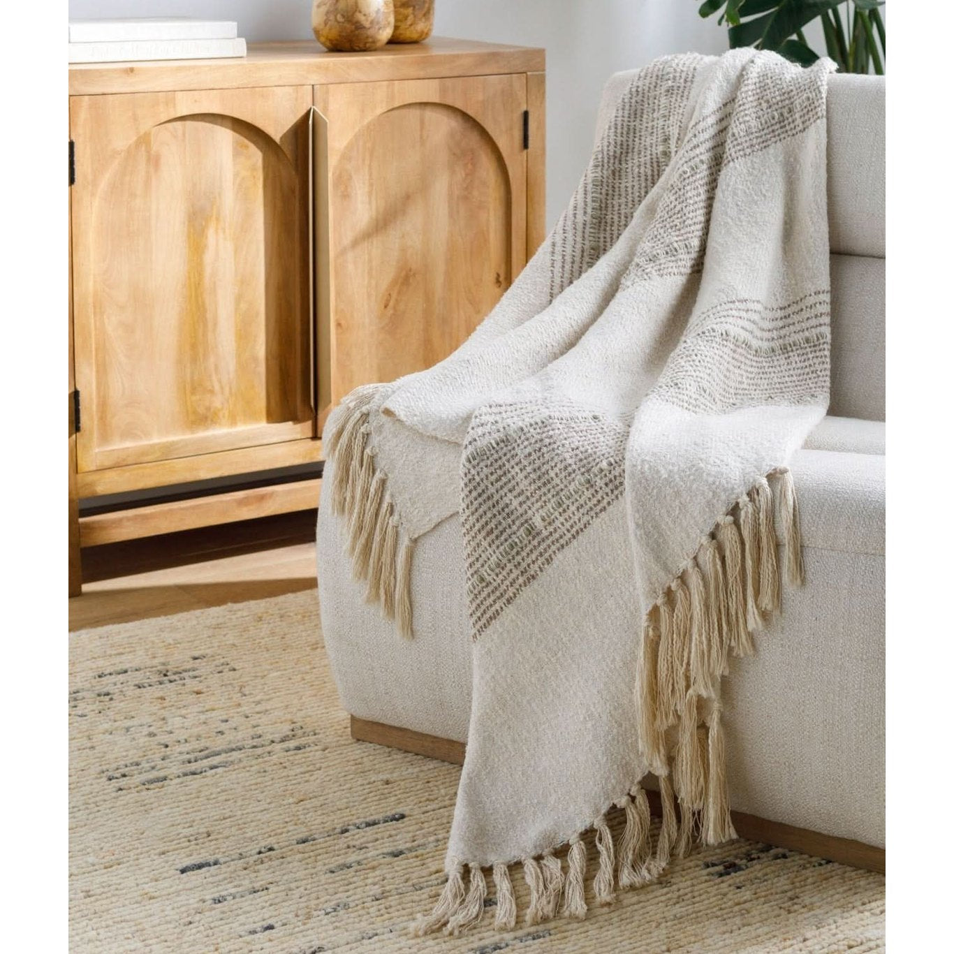 Keiichi Prolo Woven Throw 152 x 127 cm   Nicholas John Interiors