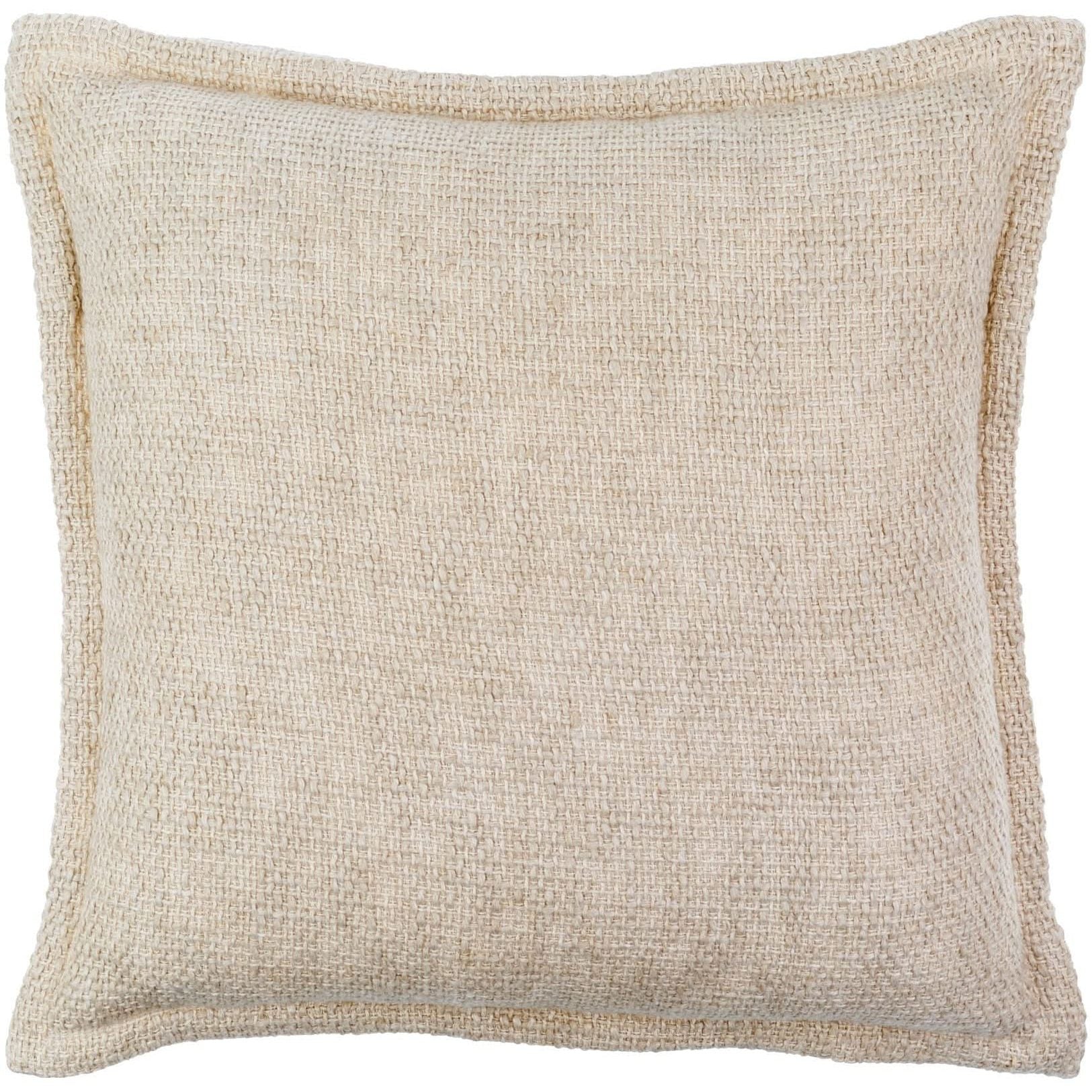Keiichi Bowen Woven Cushion in Beige - 51 x 51 cm   Nicholas John Interiors