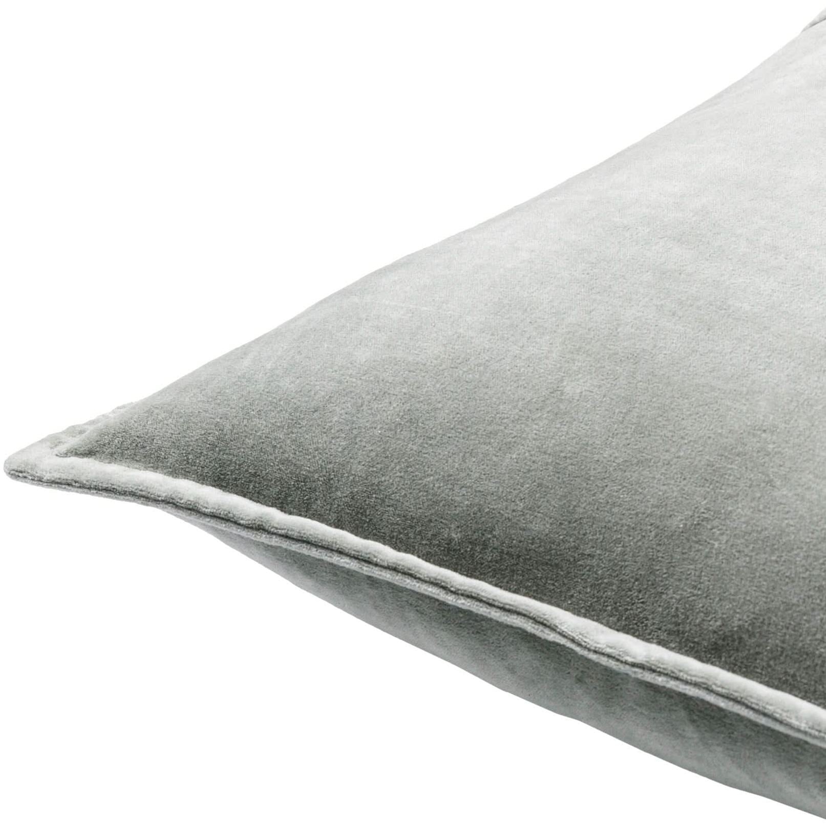Keiichi Cotton Velvet Cushion in Sage - 51 x 51 cm   Nicholas John Interiors