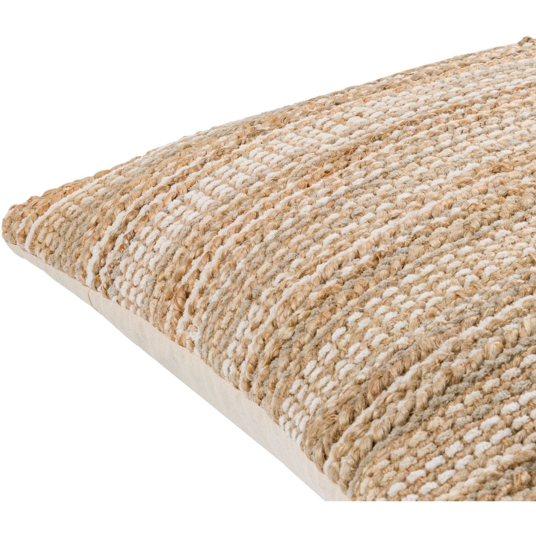 Keiichi Denpasar Hand Woven Cushion in Beige - 51 x 51 cm   Nicholas John Interiors