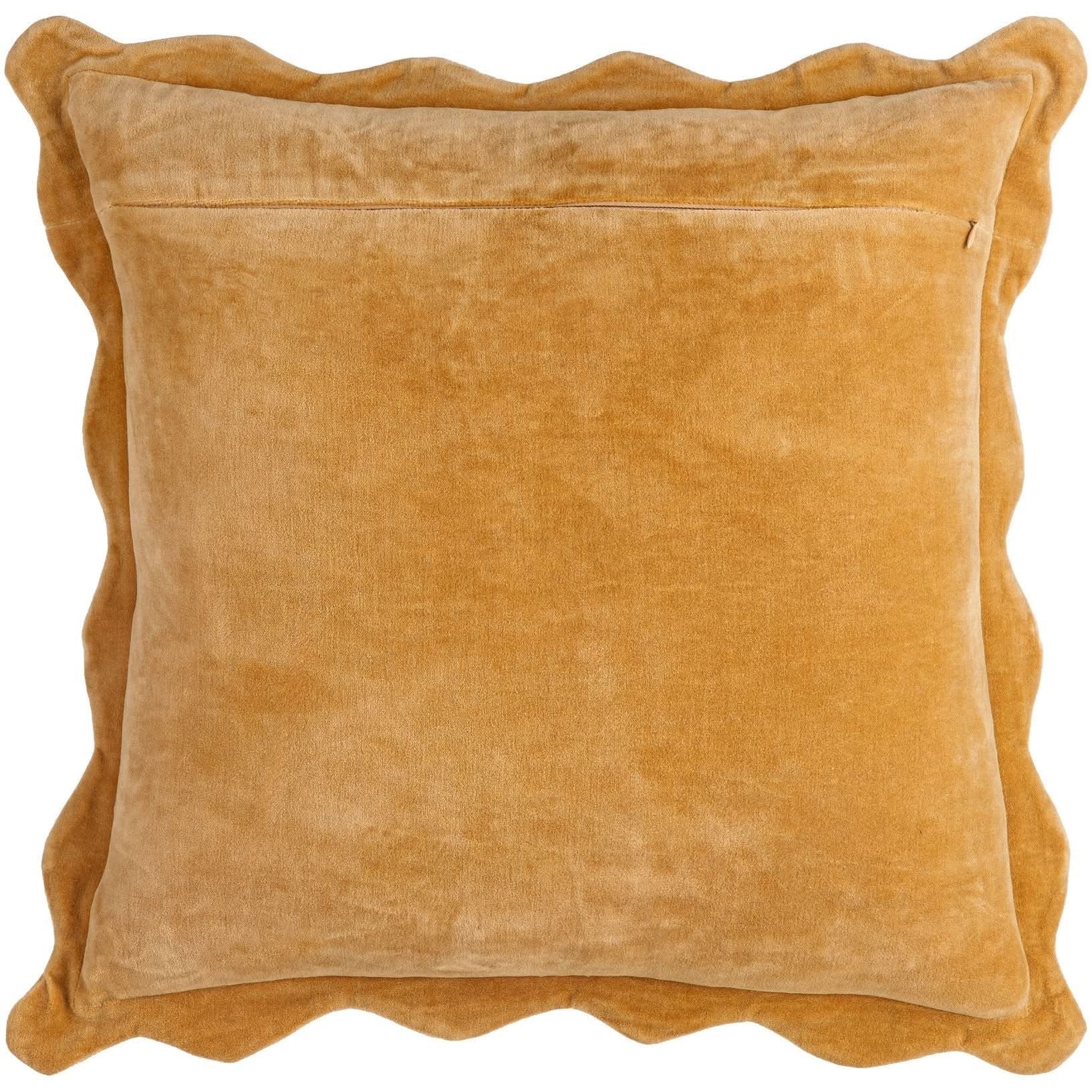 Keiichi Effervescent Woven Cushion in Mustard - 51 x 51 cm   Nicholas John Interiors