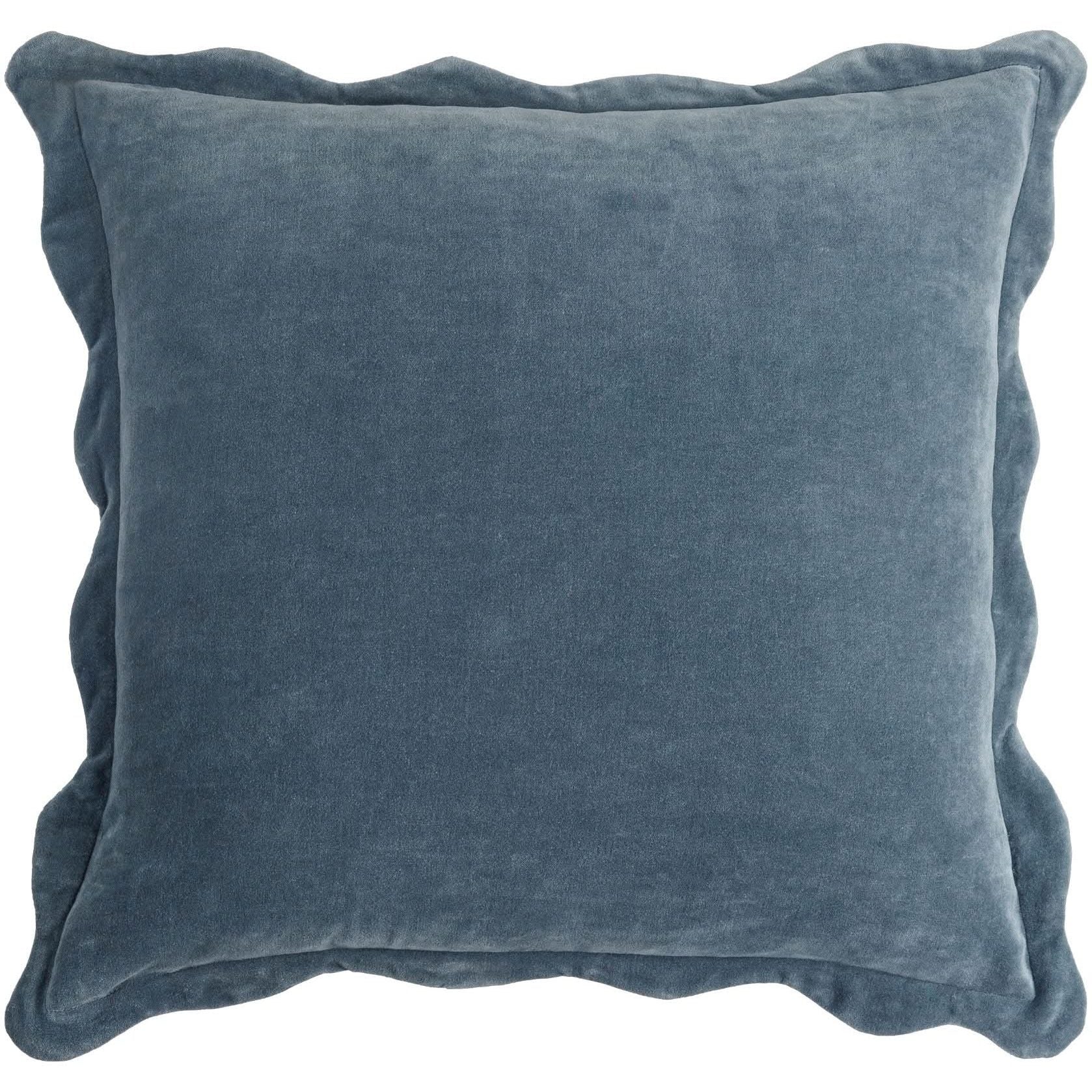 Keiichi Effervescent Woven Cushion in Dusky Indigo - 51 x 51 cm   Nicholas John Interiors