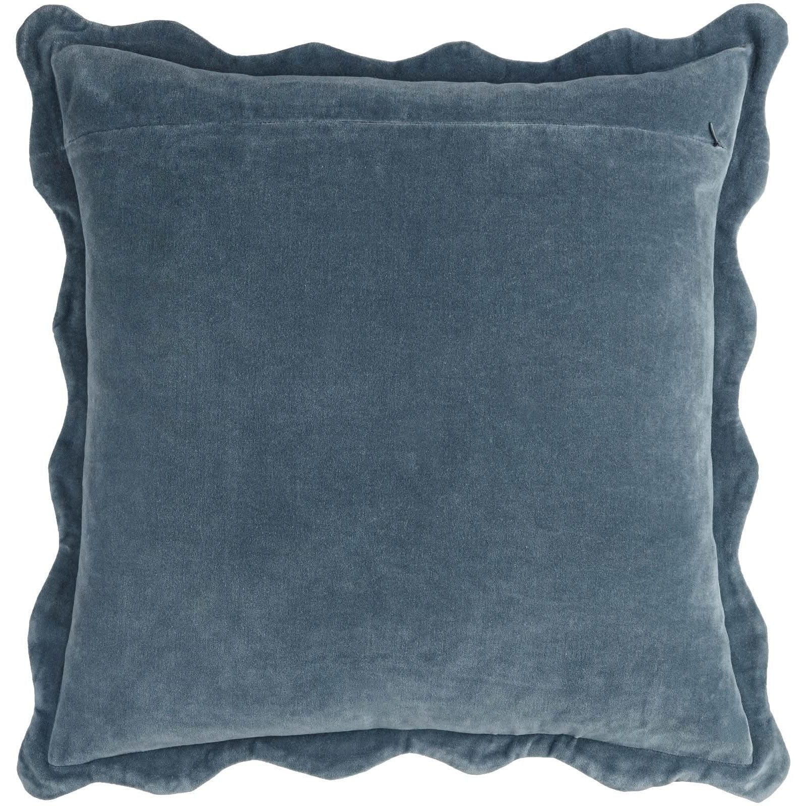Keiichi Effervescent Woven Cushion in Dusky Indigo - 51 x 51 cm   Nicholas John Interiors