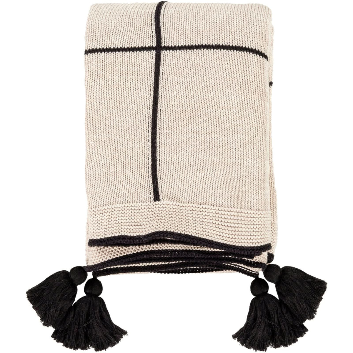 Keiichi Fleck Knitted Throw 152 x 127 cm   Nicholas John Interiors