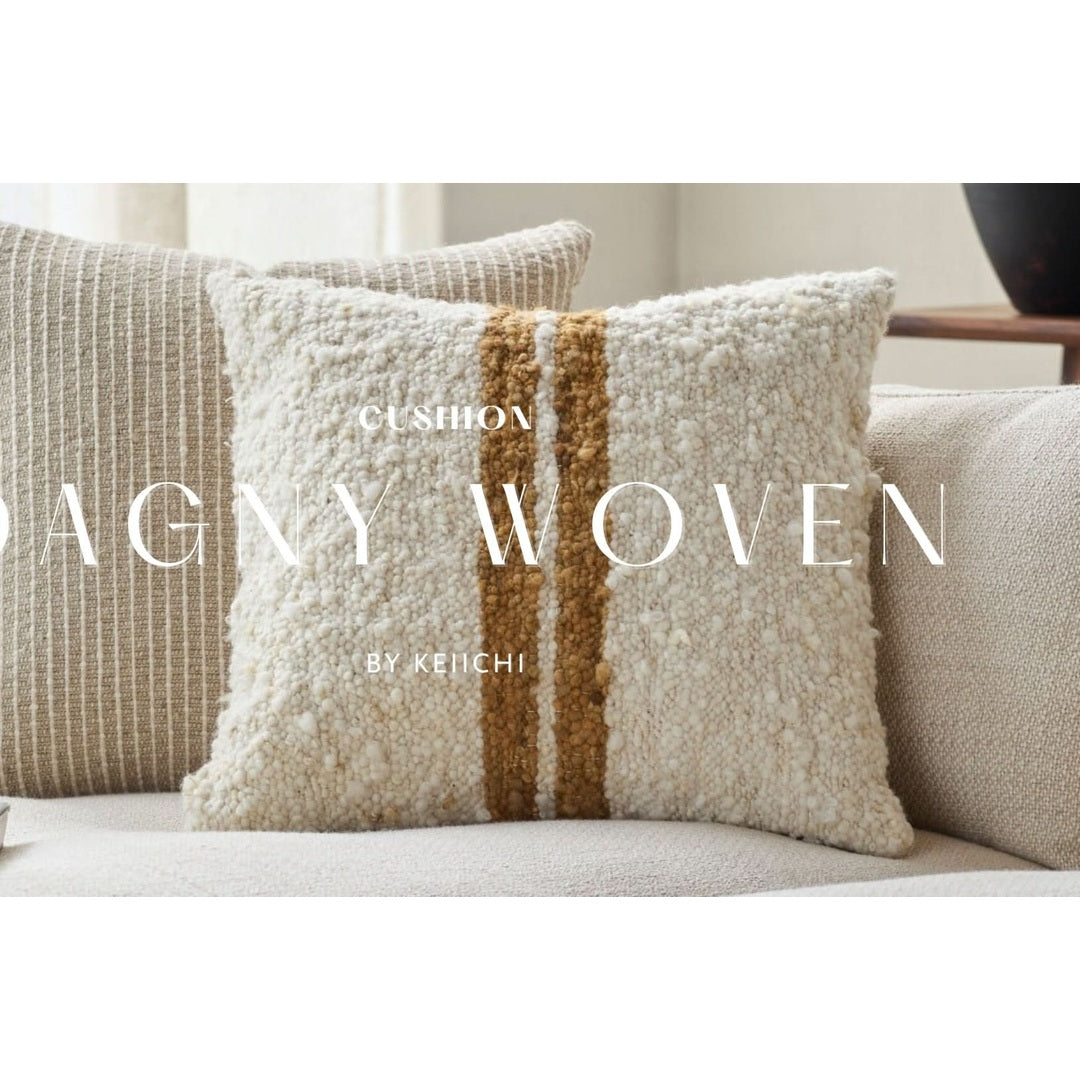 Keiichi Dagny Woven Cushion - 51 x 51 cm   Nicholas John Interiors