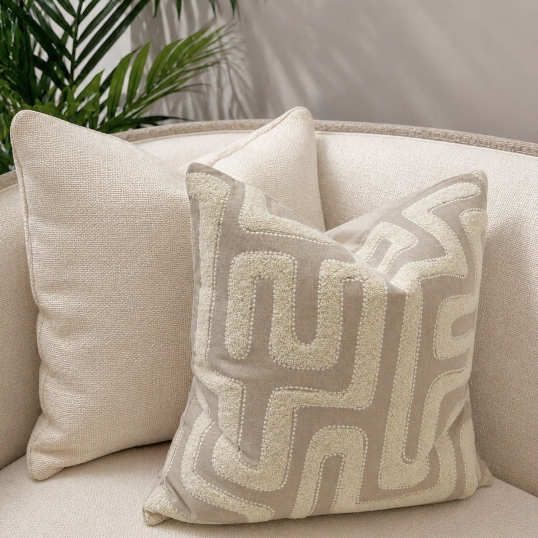 Keiichi Kovner Woven Cushion Two - 51 x 51 cm   Nicholas John Interiors