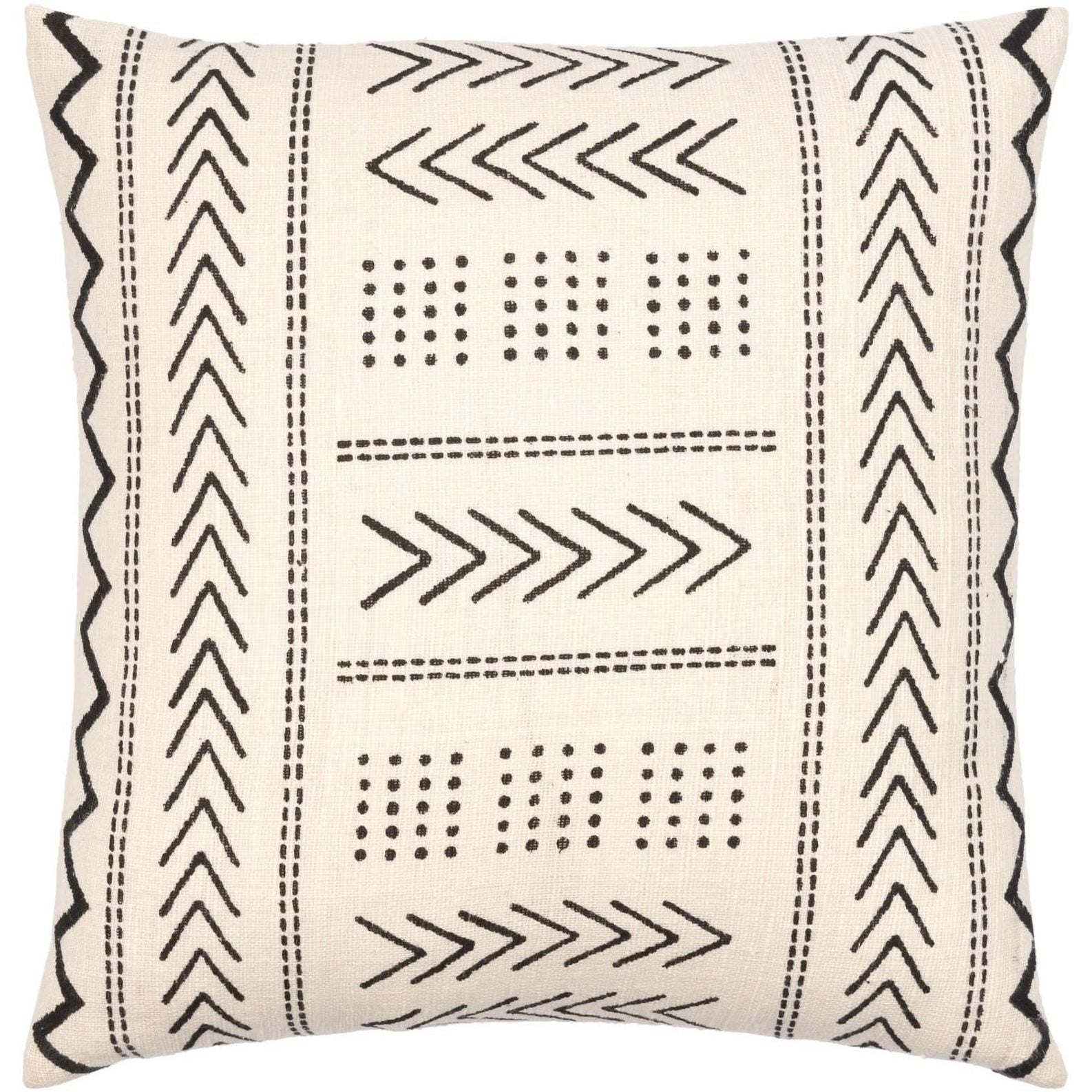 Keiichi Malian Hand Woven Cushion Arrows - 51 x 51 cm   Nicholas John Interiors
