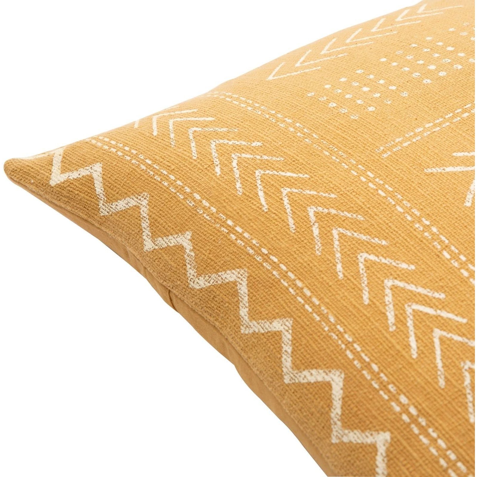 Keiichi Malian Hand Woven Cushion in Mustard - 51 x 51 cm   Nicholas John Interiors