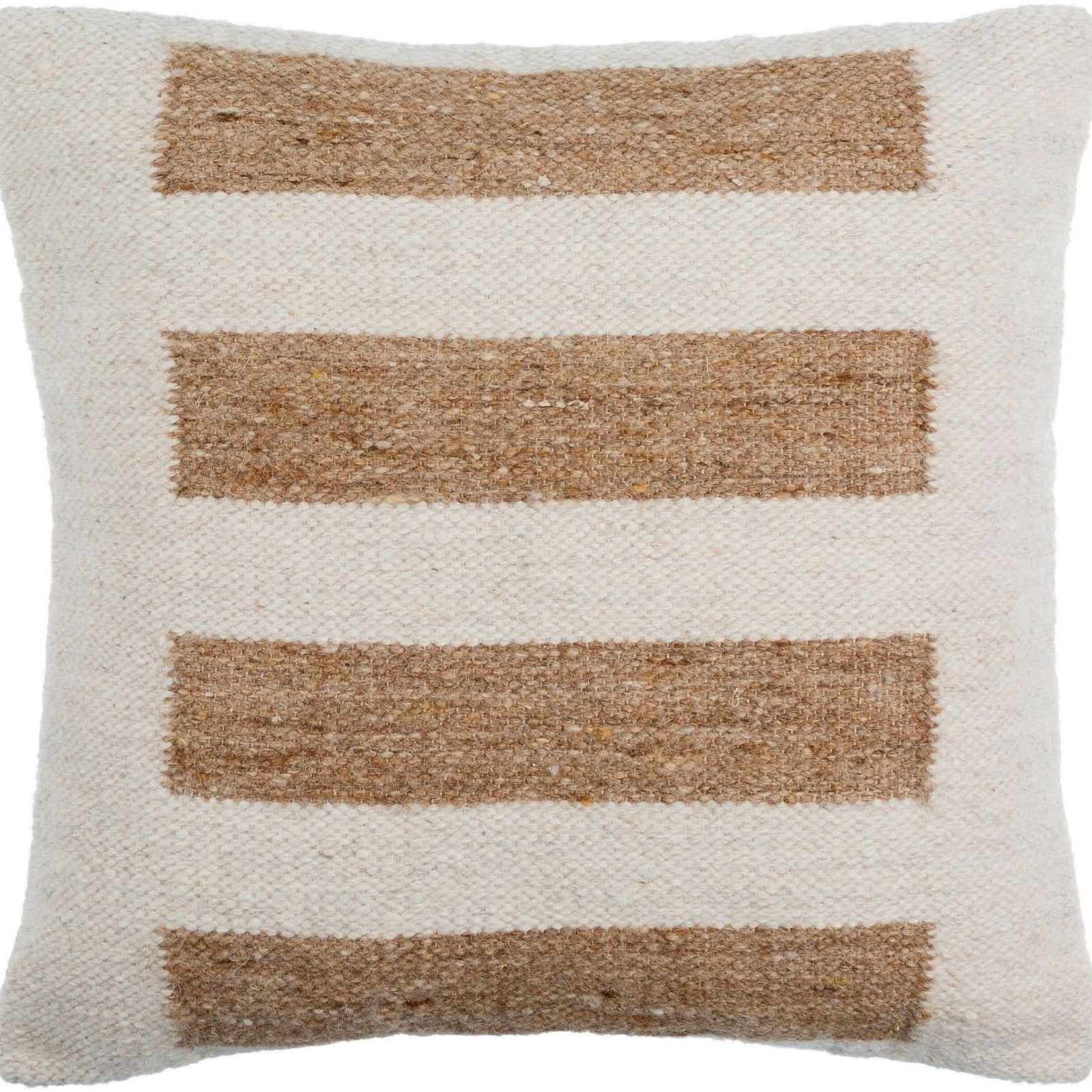 Keiichi Osmund Woven Cushion in Brown - 51 x 51 cm   Nicholas John Interiors