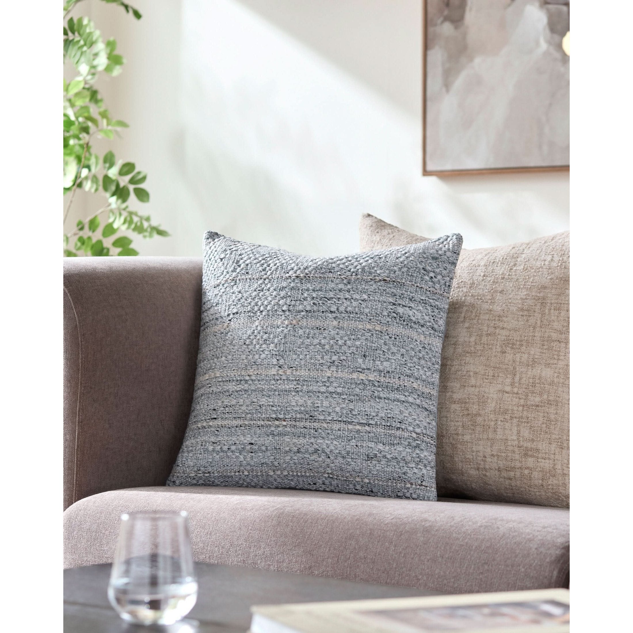 Keiichi Rica Hand Woven Cushion - 51 x 51 cm   Nicholas John Interiors