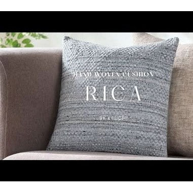 Keiichi Rica Hand Woven Cushion - 51 x 51 cm   Nicholas John Interiors