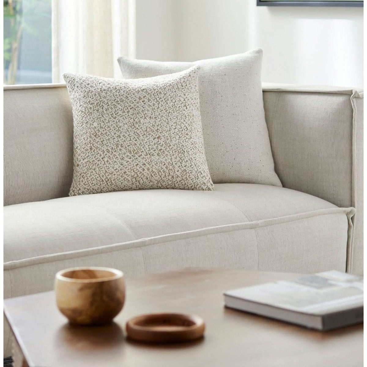 Keiichi Ranell Woven Cushion - 51 x 51 cm   Nicholas John Interiors
