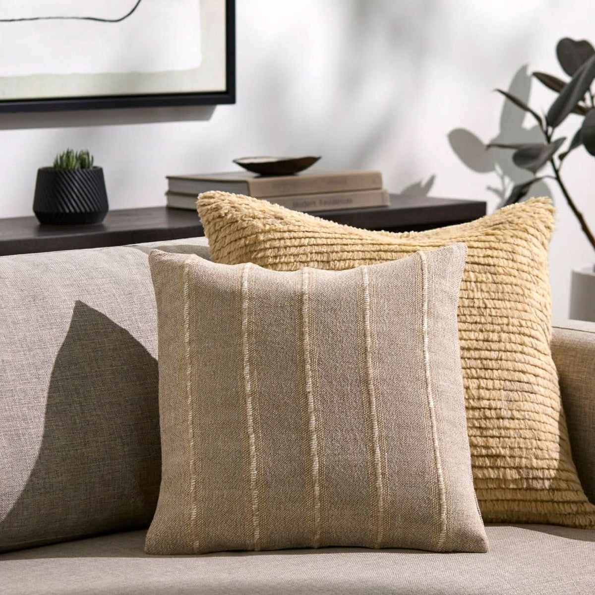 Keiichi Ruth Woven Cushion - 51 x 51 cm   Nicholas John Interiors