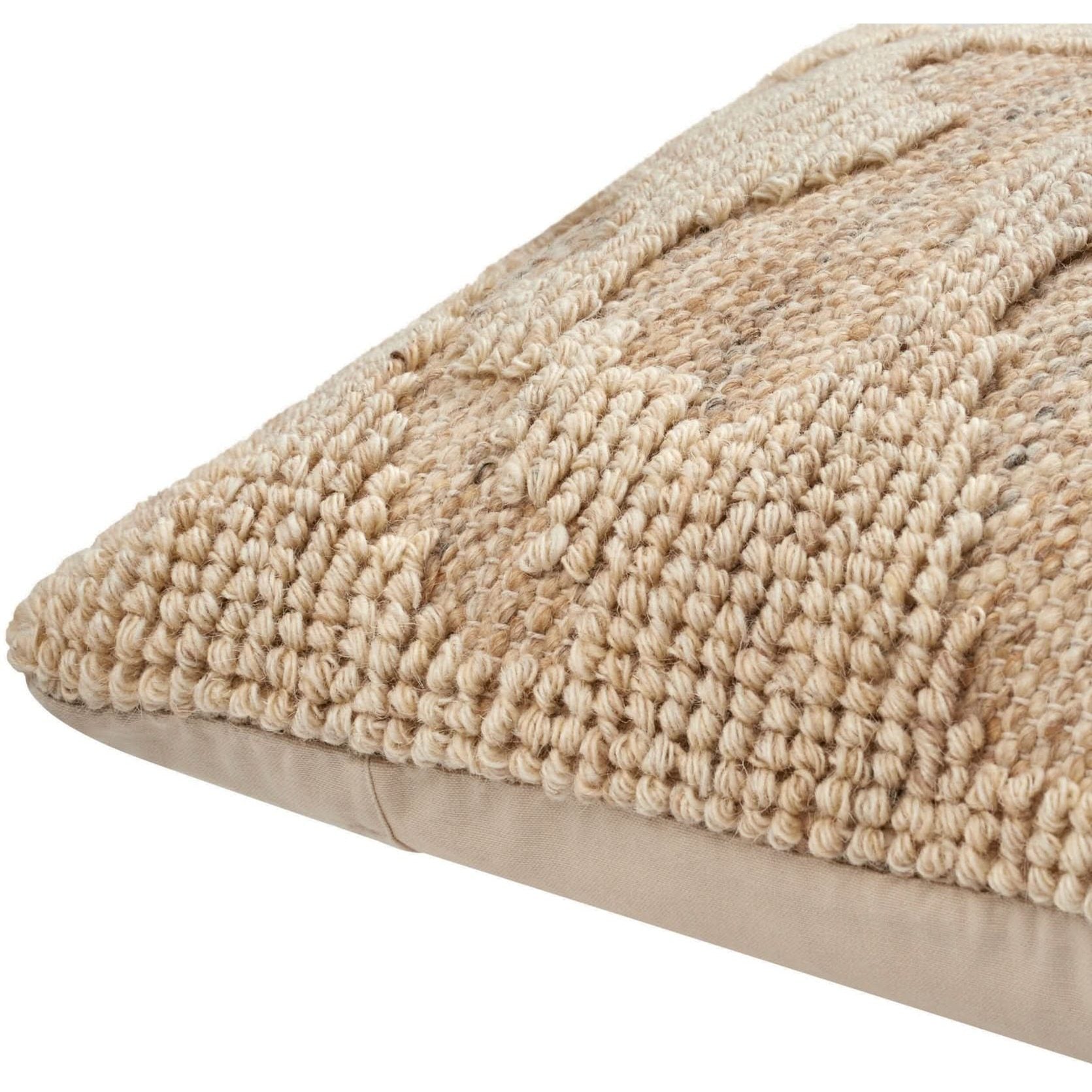 Keiichi Sand Dunes Woven Cushion in Beige - 51 x 51 cm   Nicholas John Interiors