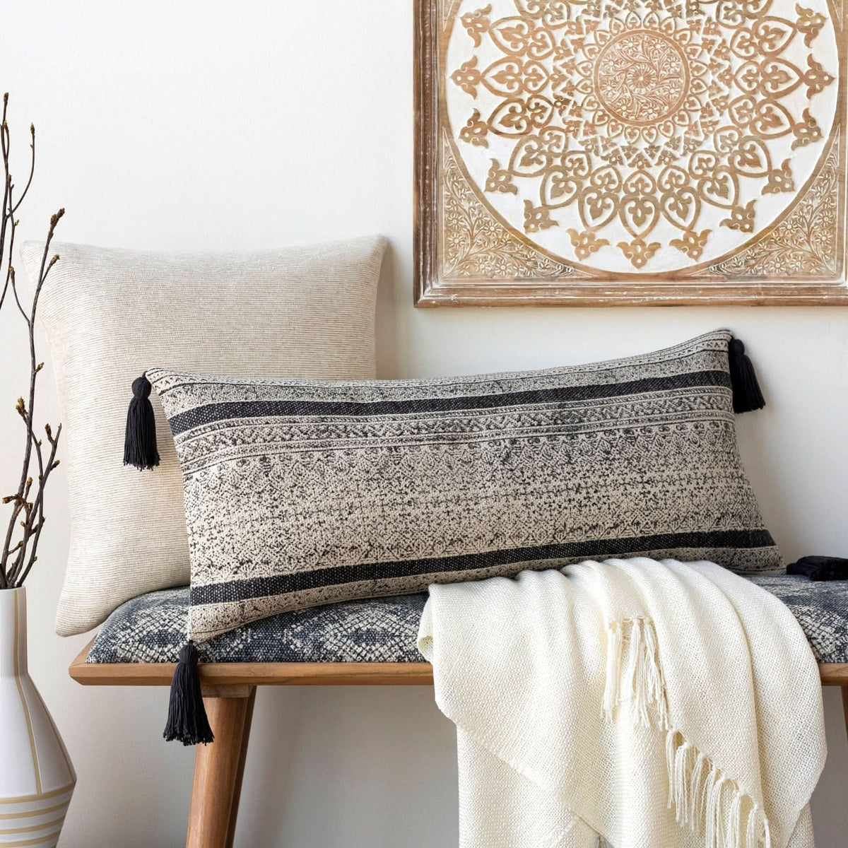 Keiichi Tilda Woven Throw 150 x 130 cm   Nicholas John Interiors