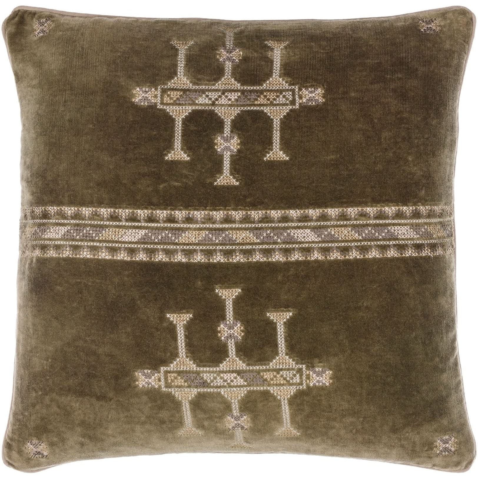 Keiichi Velour Velvet Cushion - 51 x 51 cm   Nicholas John Interiors