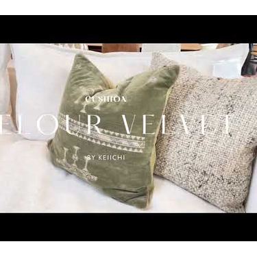 Keiichi Velour Velvet Cushion - 51 x 51 cm   Nicholas John Interiors