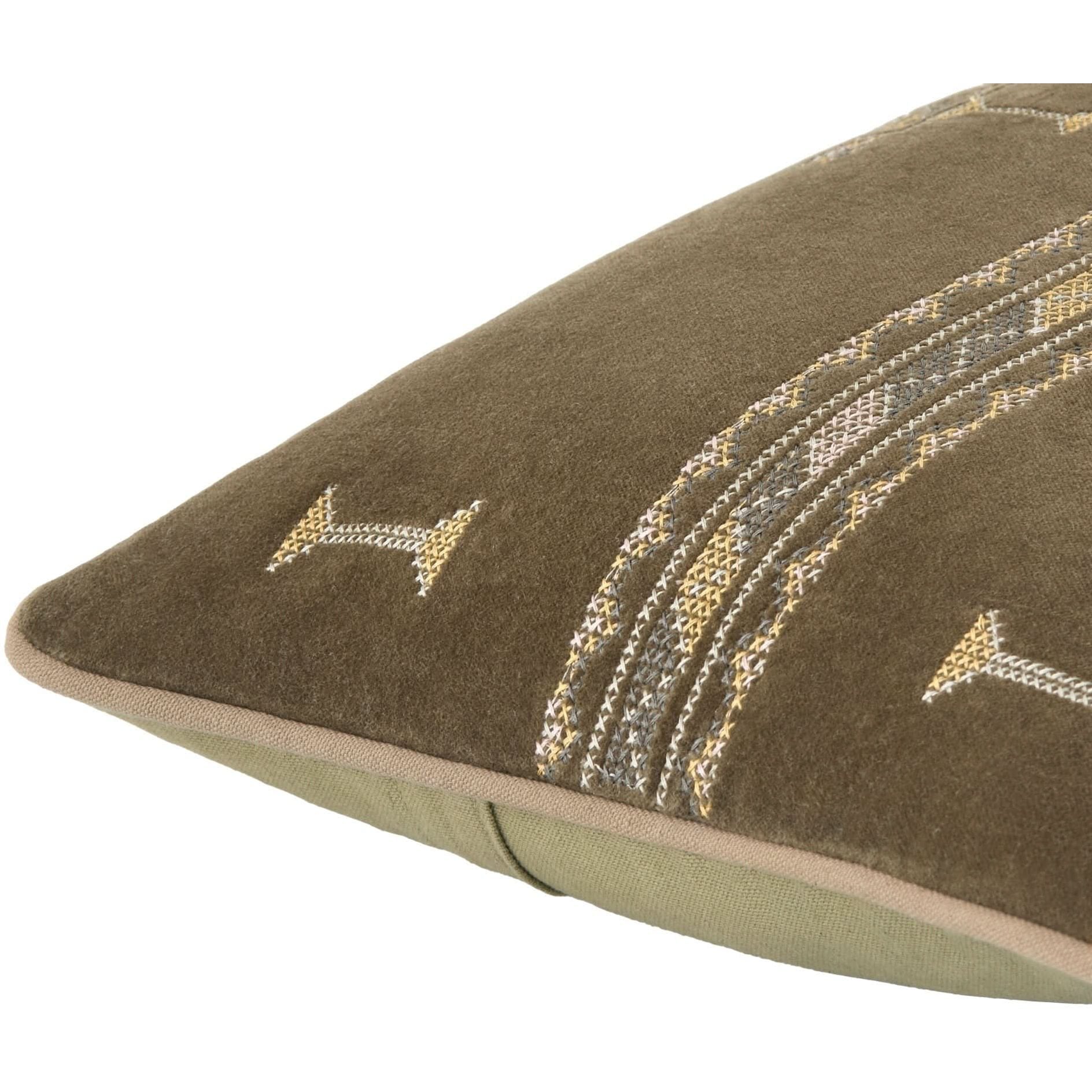 Keiichi Velour Velvet Cushion - 51 x 51 cm   Nicholas John Interiors