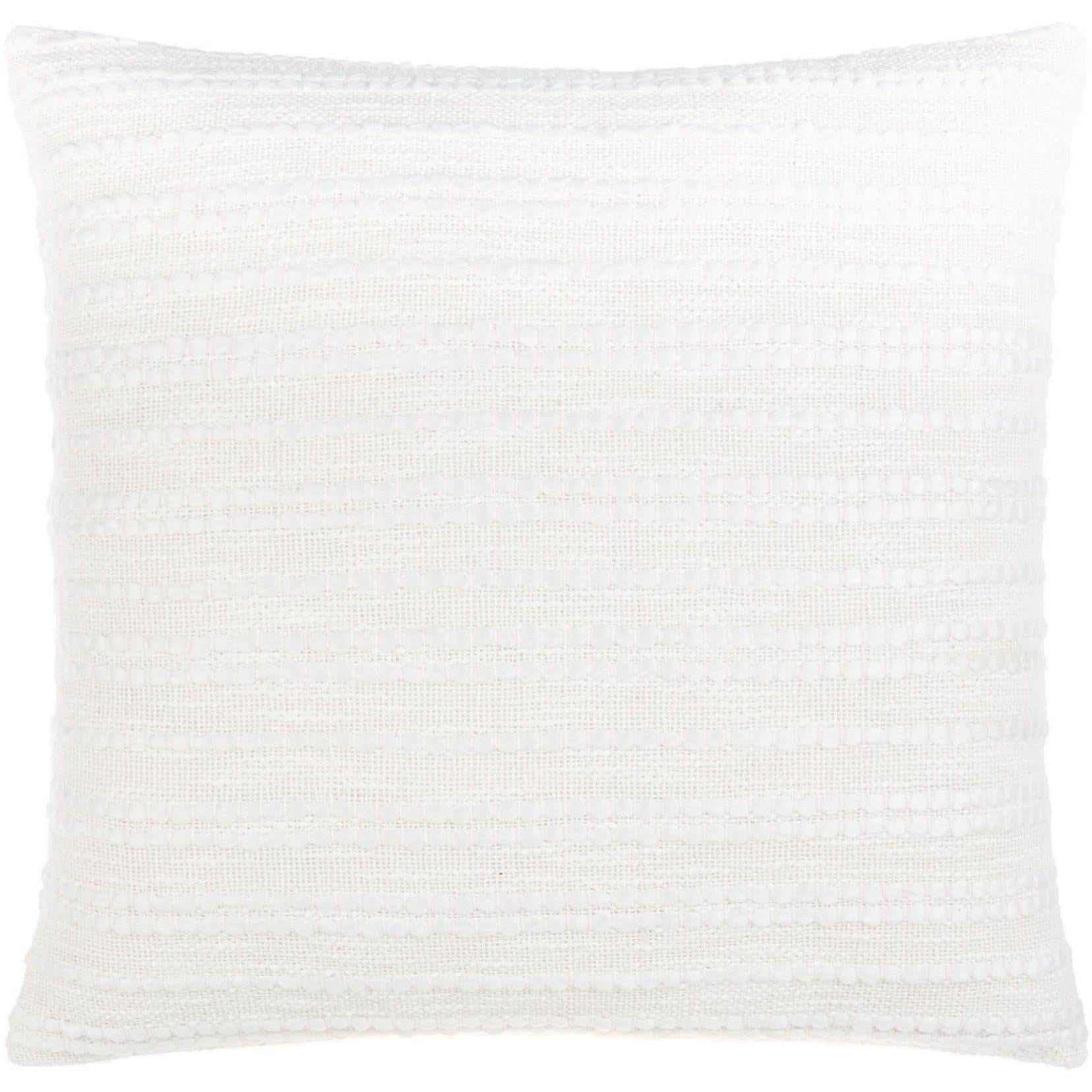 Keiichi Weaver Woven Cushion in White - 51 x 51 cm   Nicholas John Interiors