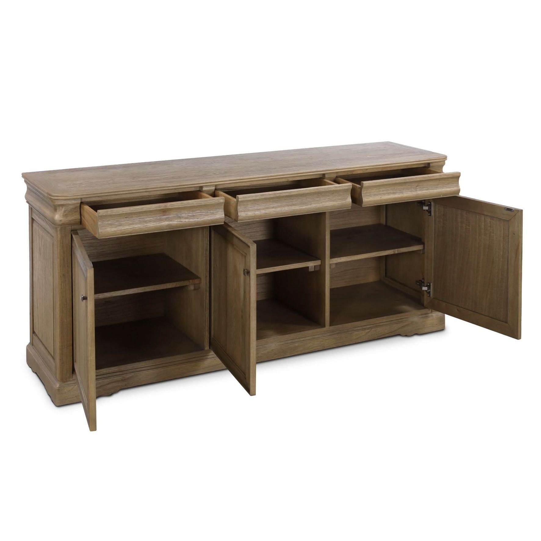 Keiichi Campden Oak Sideboard with 3 Drawers   Nicholas John Interiors
