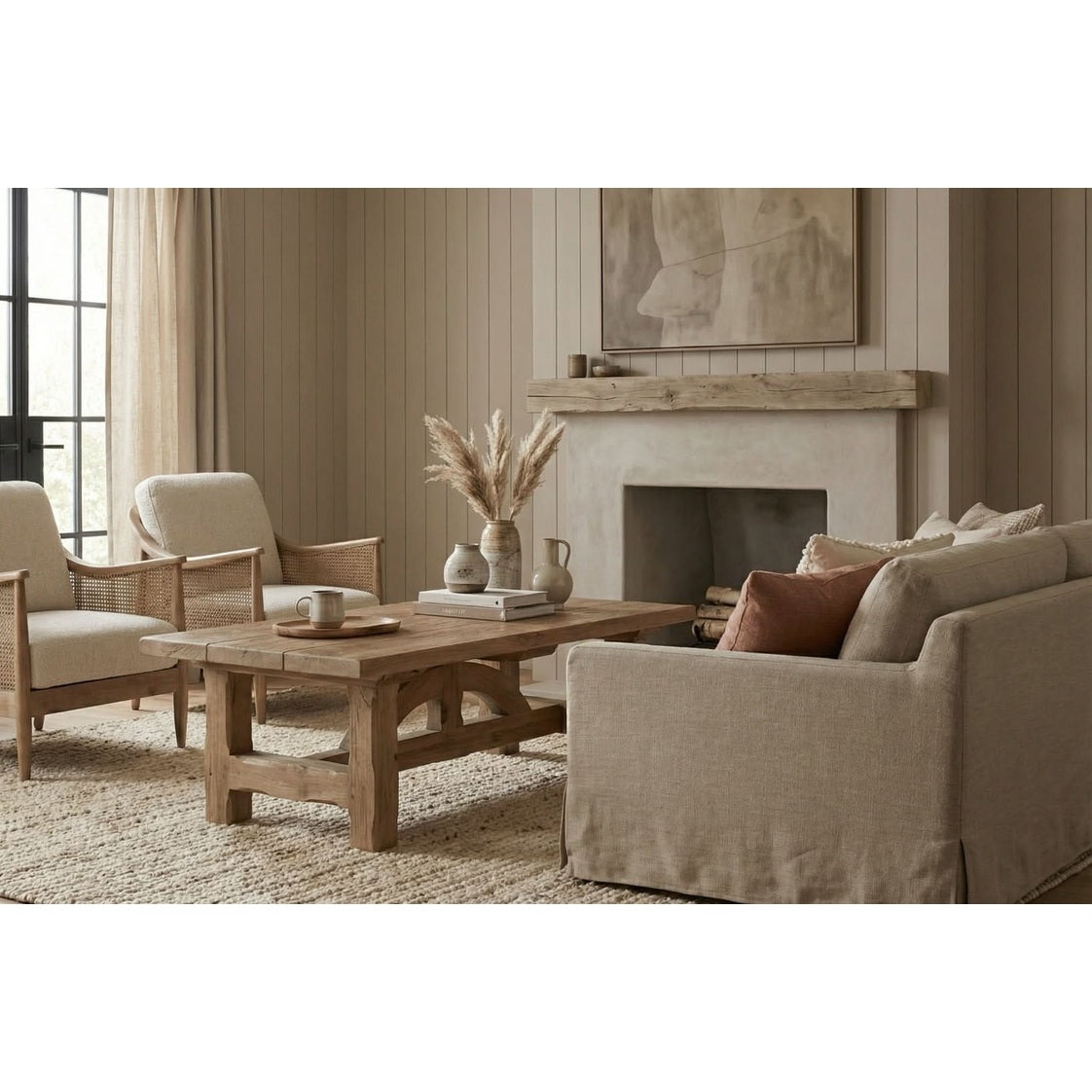 Keiichi Ironbridge Solid Oak Coffee Table   Nicholas John Interiors
