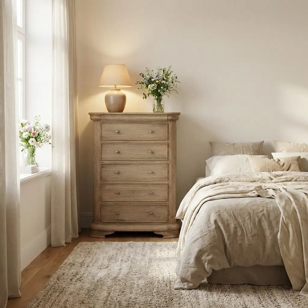 Keiichi Fulbrook Oak 6 Drawer Chest of Drawers   Nicholas John Interiors