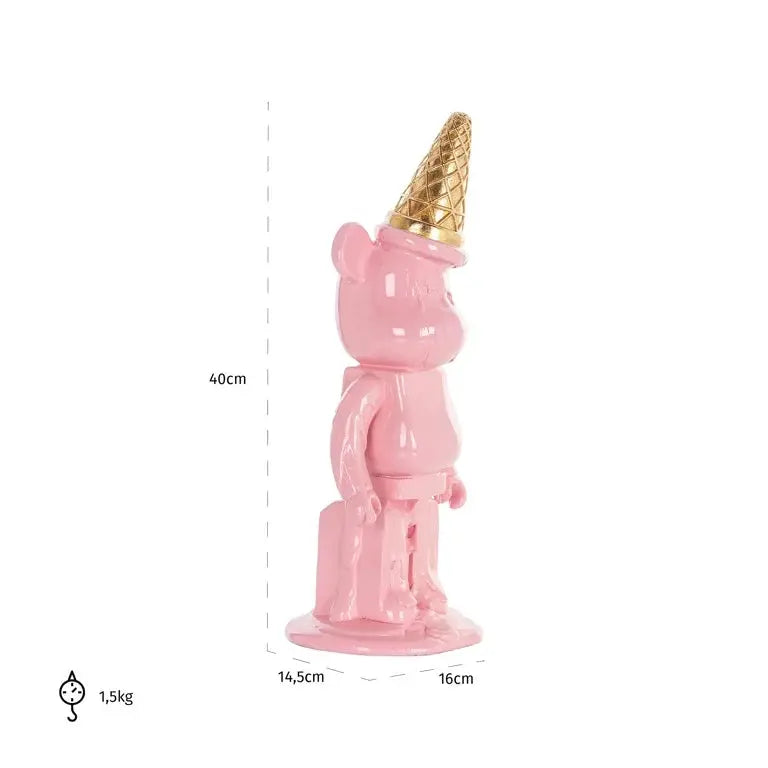 Decorative object Icebear pink (Pink) by Richmond Interiors  Nicholas John Interiors