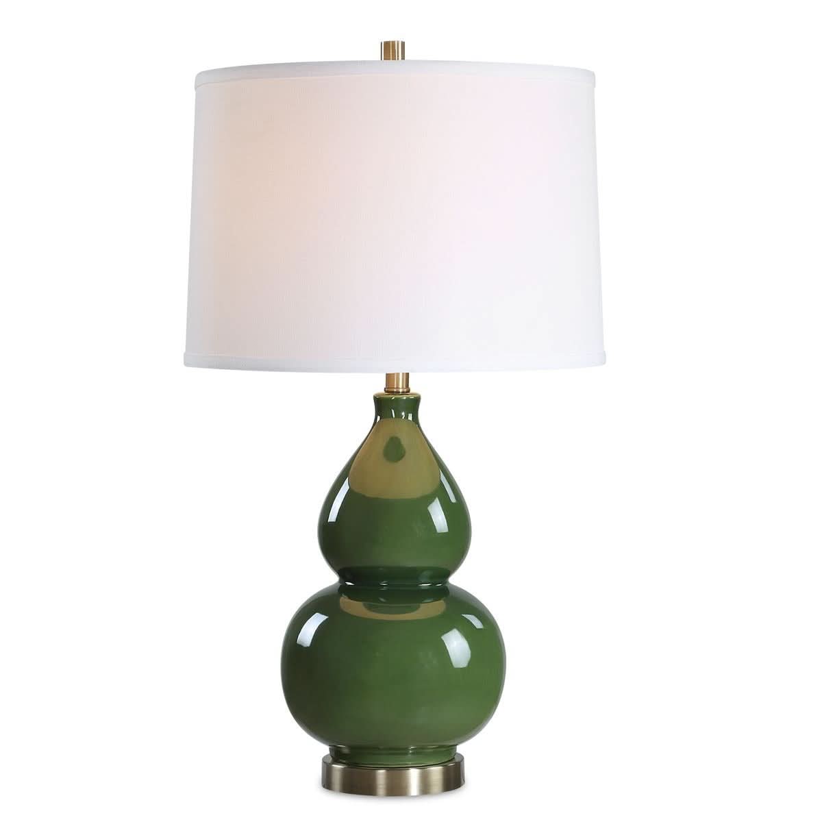 Keiichi Delaunay Table Lamp in Green   Nicholas John Interiors