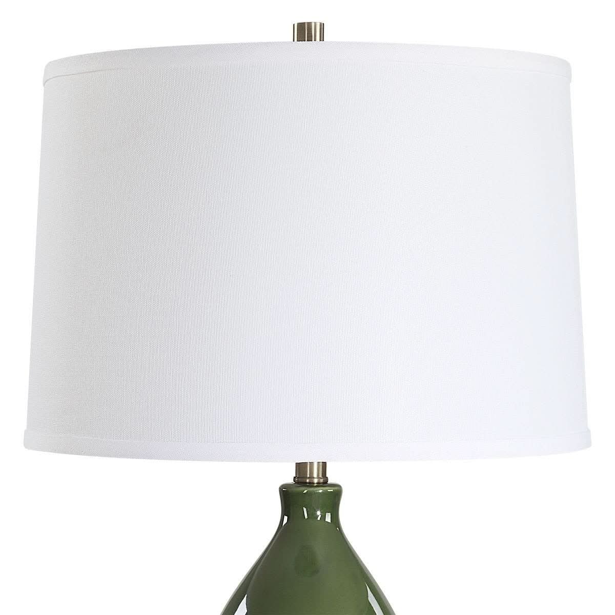 Keiichi Delaunay Table Lamp in Green   Nicholas John Interiors