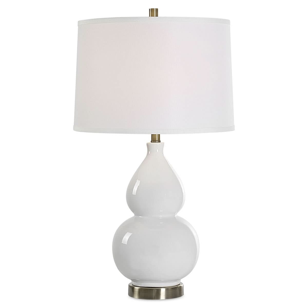 Keiichi Delaunay Table Lamp in White   Nicholas John Interiors
