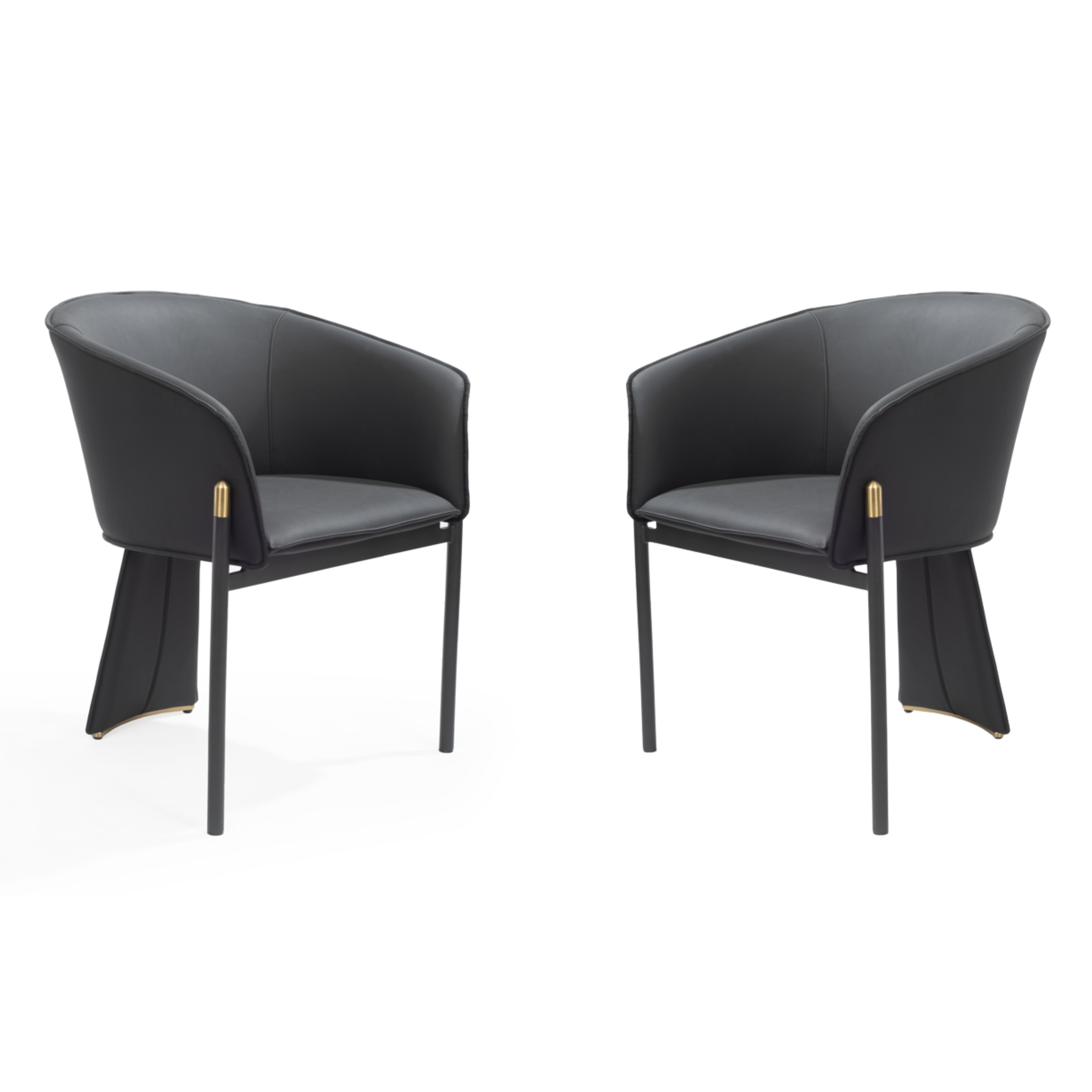 Tommy Franks Felipo Dining Chair - Set of 2 - Mustang Black   Nicholas John Interiors