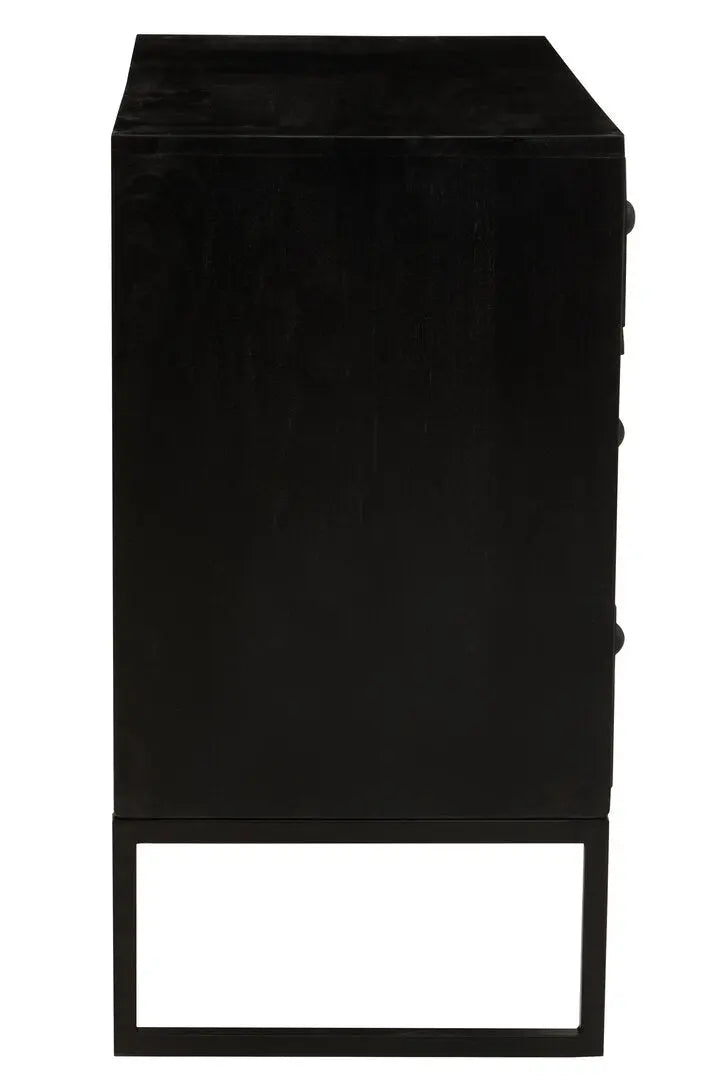 Fazion Three Drawer Bone Inlay Chest of Drawers   Nicholas John Interiors