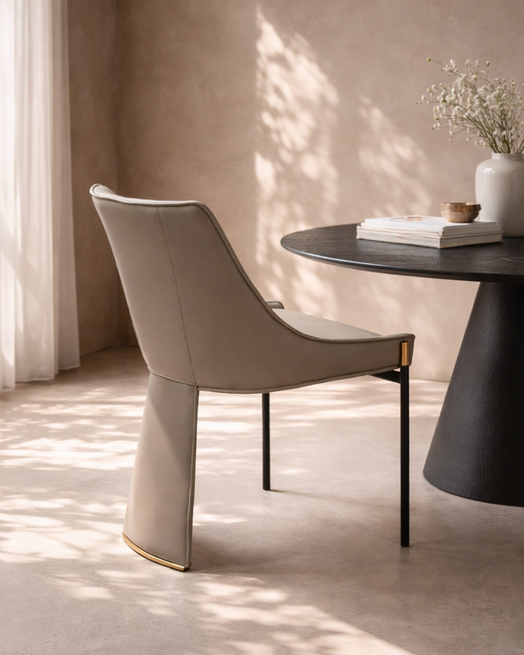 Filipo Dining Chair - Taupe - Set of 2   Nicholas John Interiors