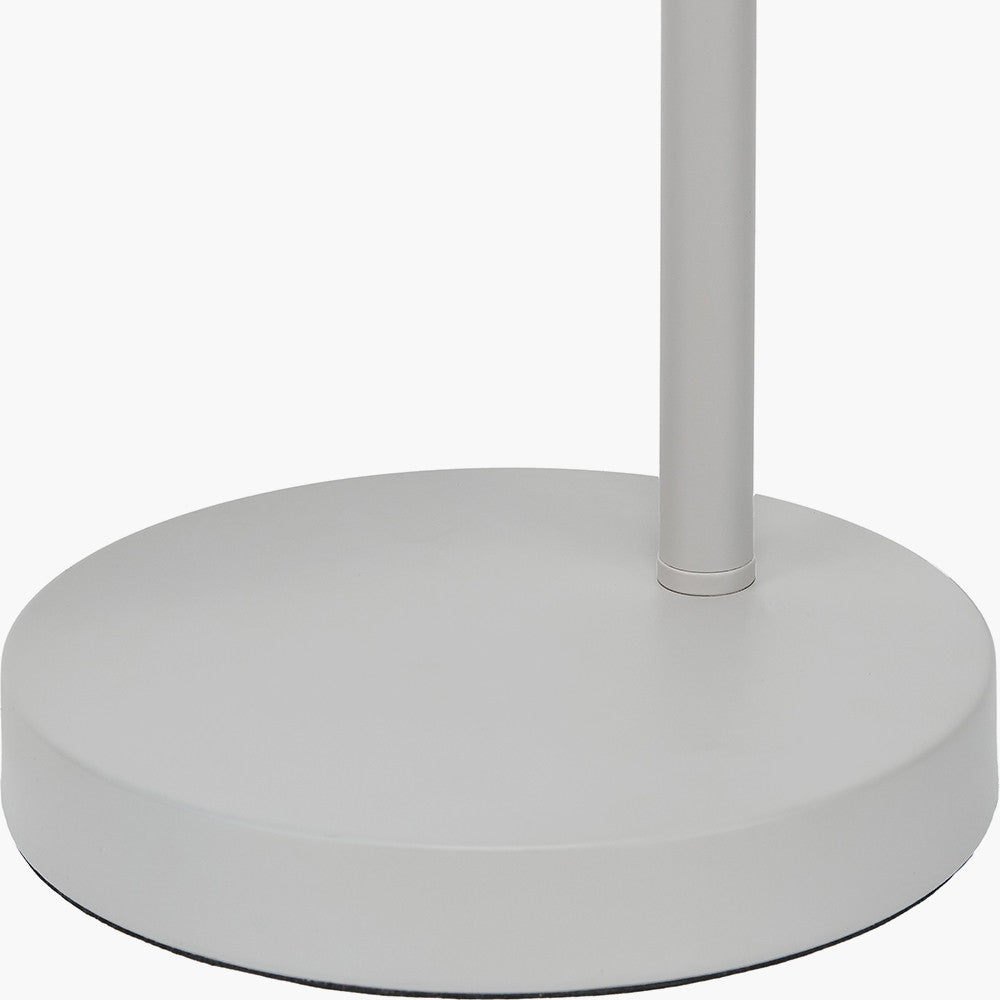 Finn Grey Metal Cloche Headed Table Lamp  Nicholas John Interiors