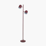 Finn Mulberry Metal Cloche Two Head Floor Lamp  Nicholas John Interiors